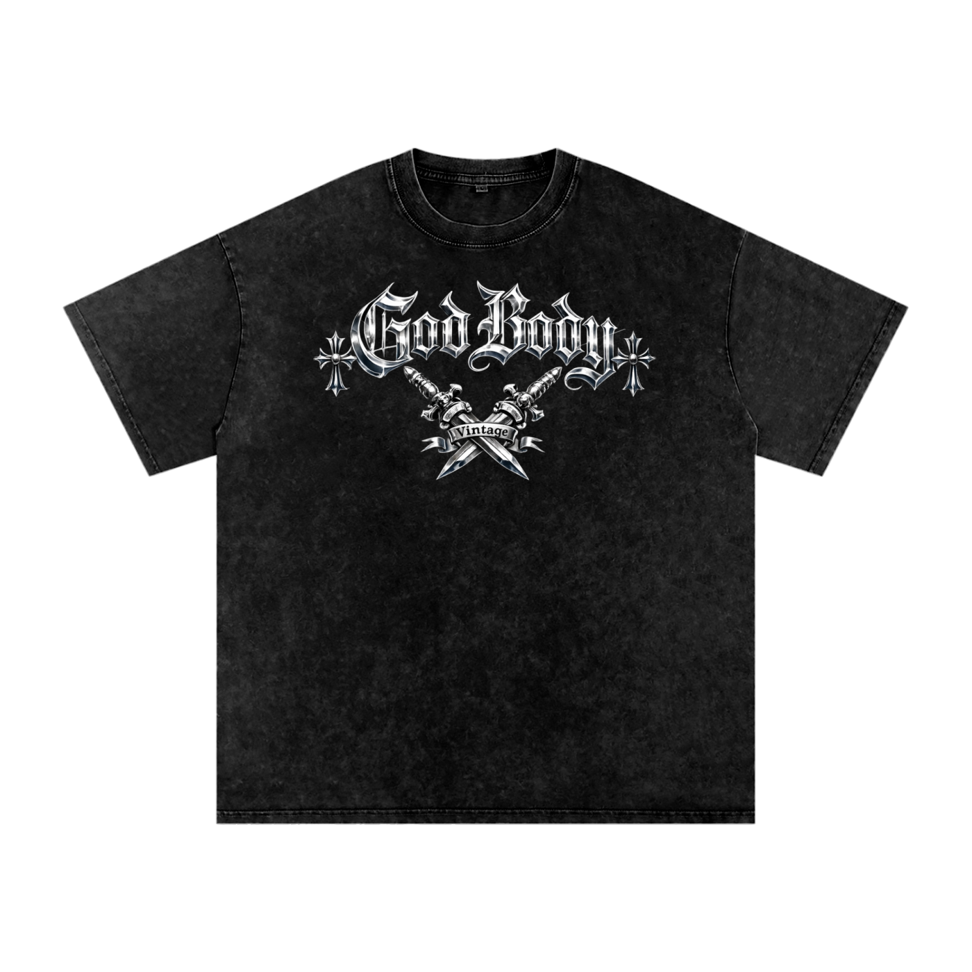 God Body - Snow Washed Oversized T-Shirt