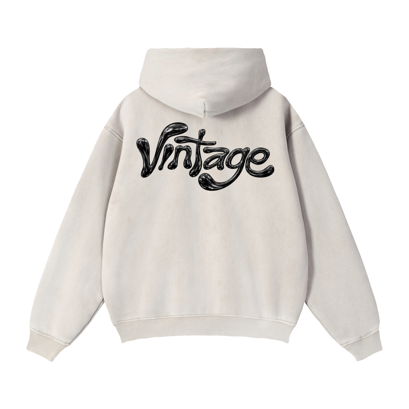 Black Venom - Double Zip Boxy Fleece Hoodie